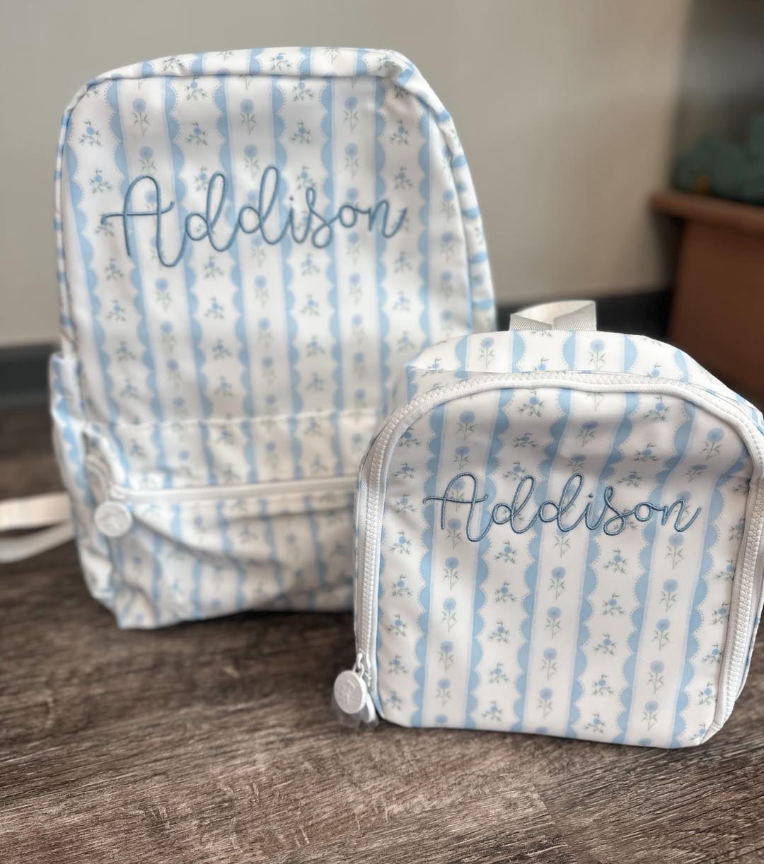 Ribbon Floral Blue TRVL
