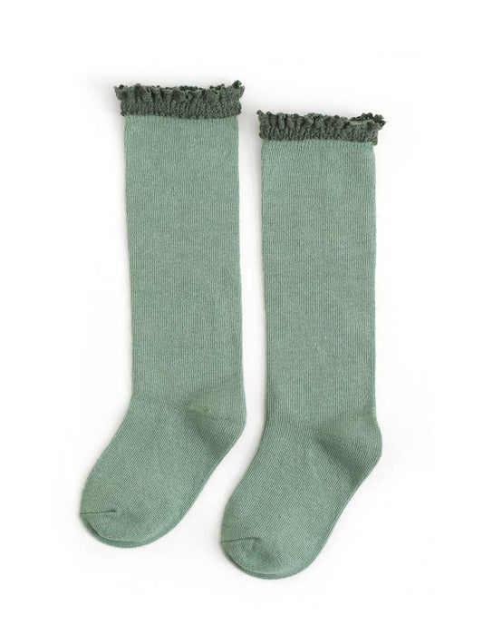 Lace Top Knee High- Spearmint