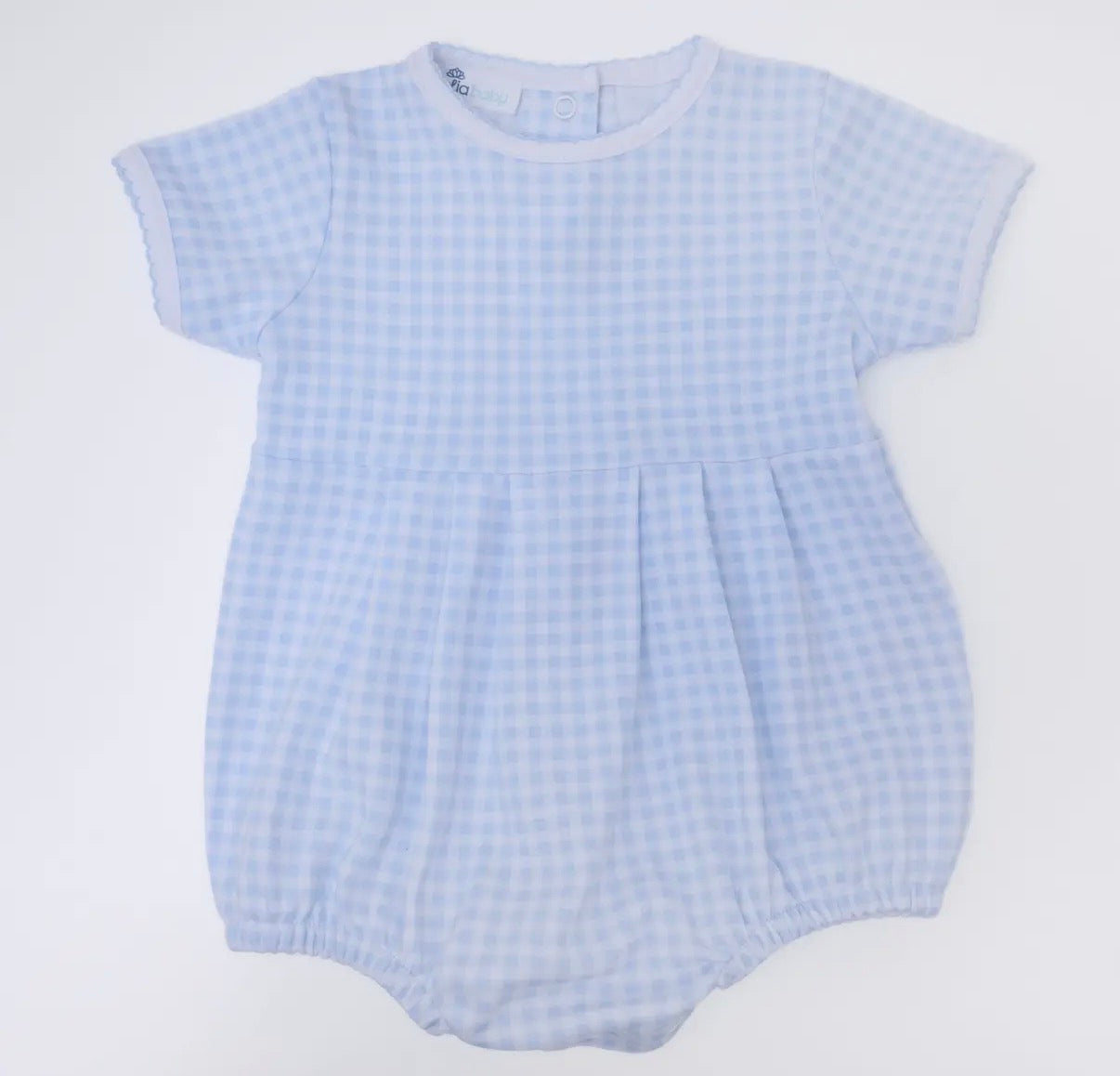 Mini Checks Blue SS Bubble
