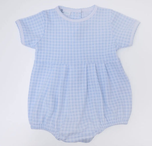 Mini Checks Blue SS Bubble