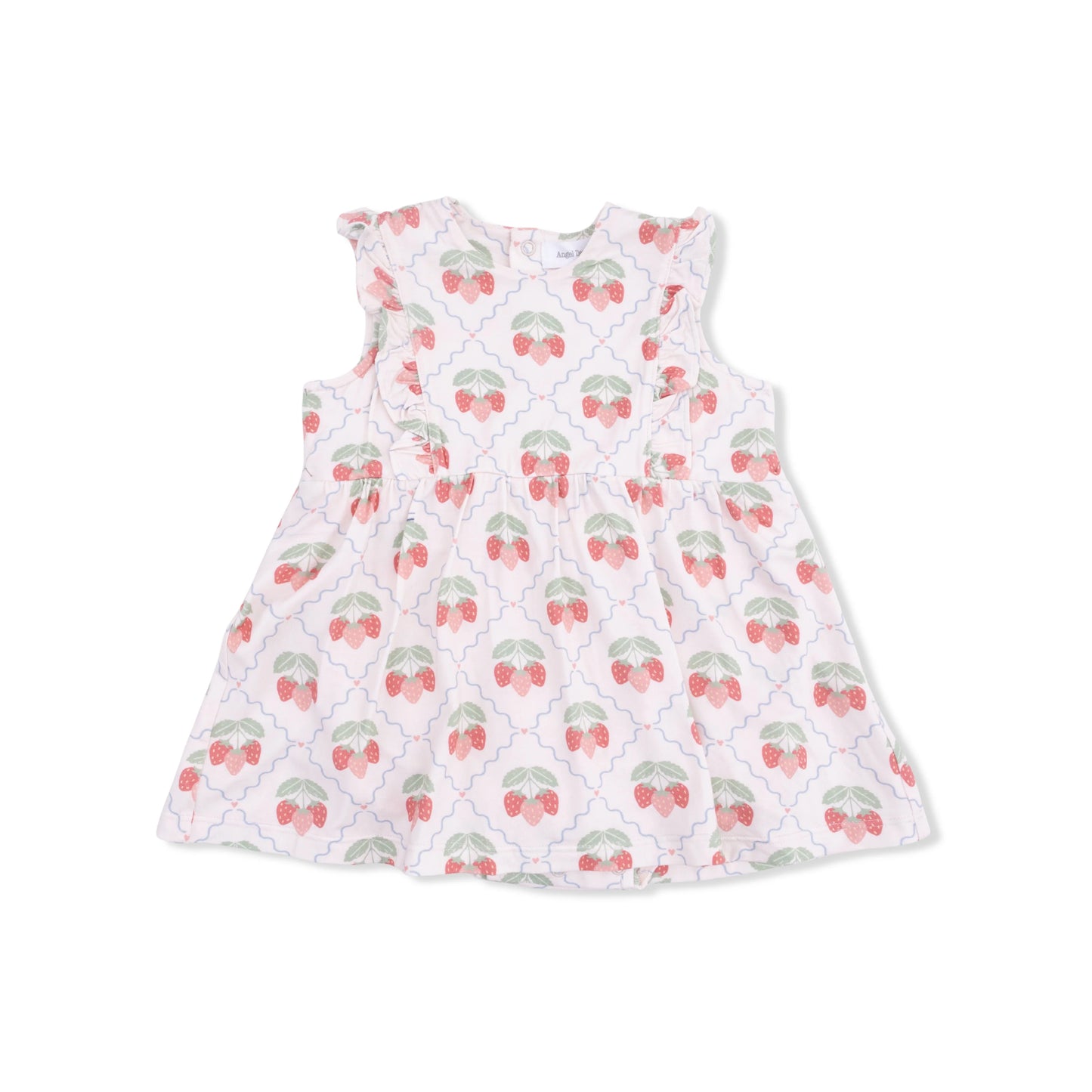 Sweet Strawberry Ruffled Bodysuit Dress
