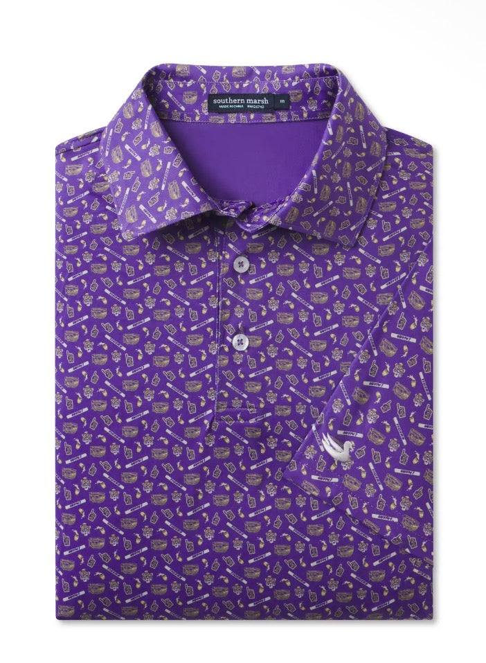 Death Valley Purple Performance Polo
