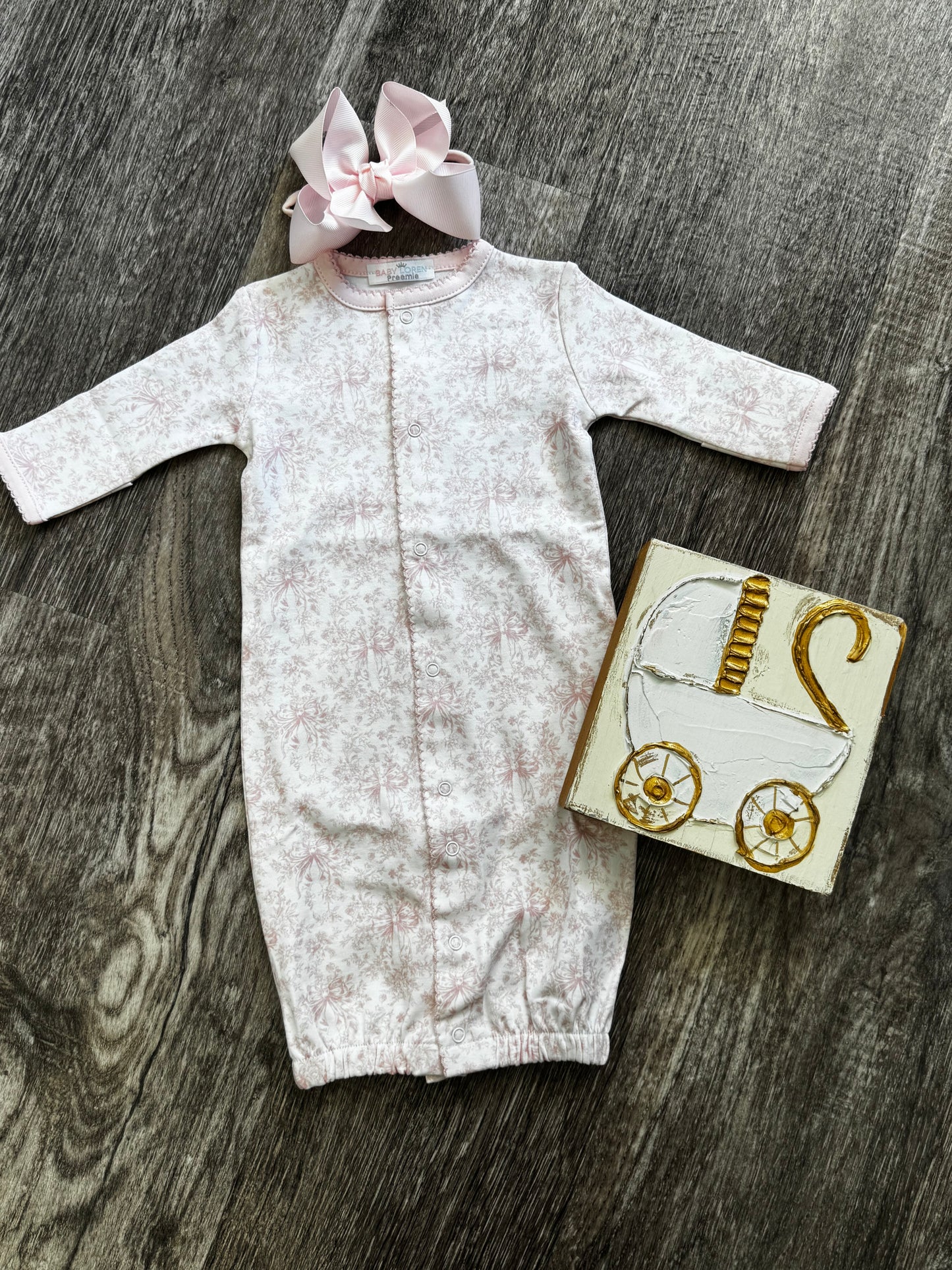 Pink Toile Converter Gown