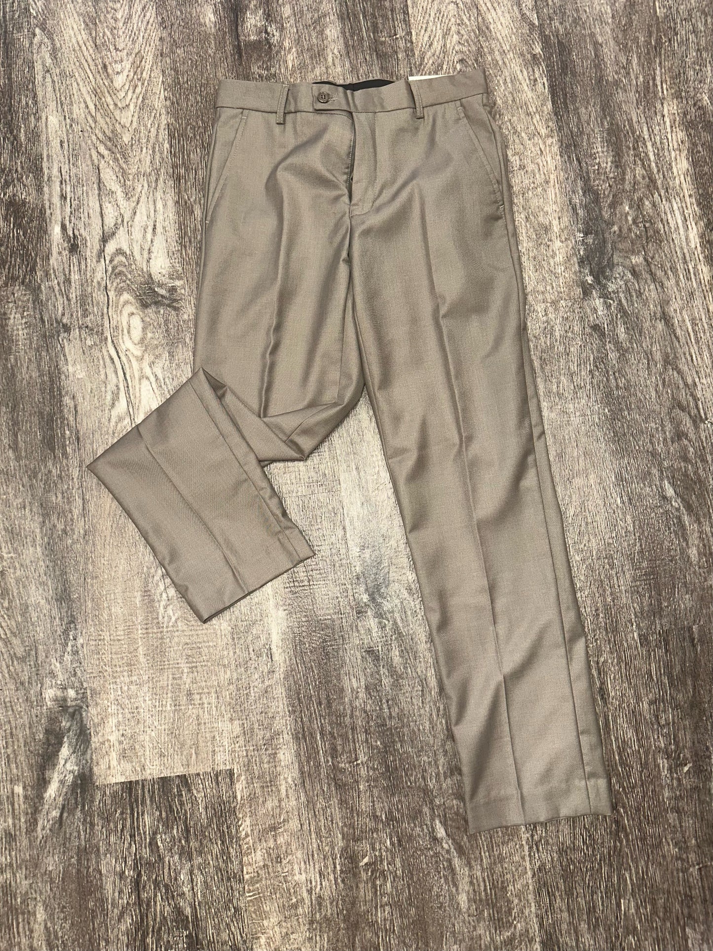 Men’s Taupe Slim Fit Dress Pants