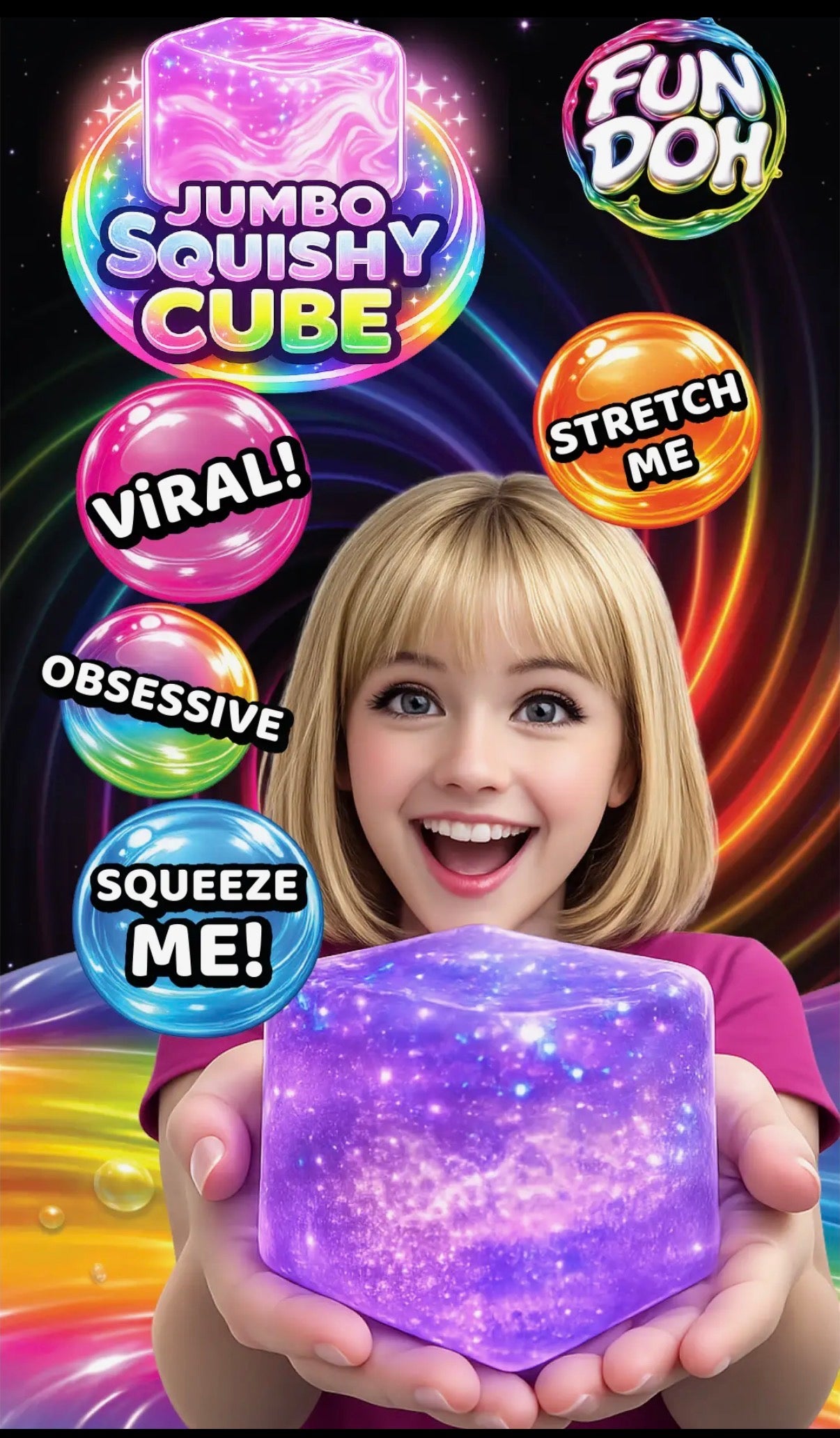 Fun Doh Squishy Cube