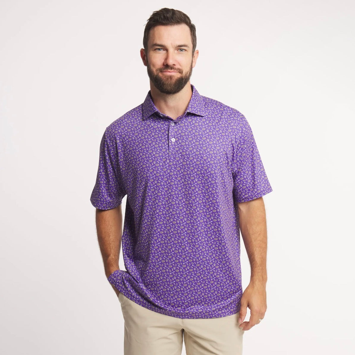 Death Valley Purple Performance Polo