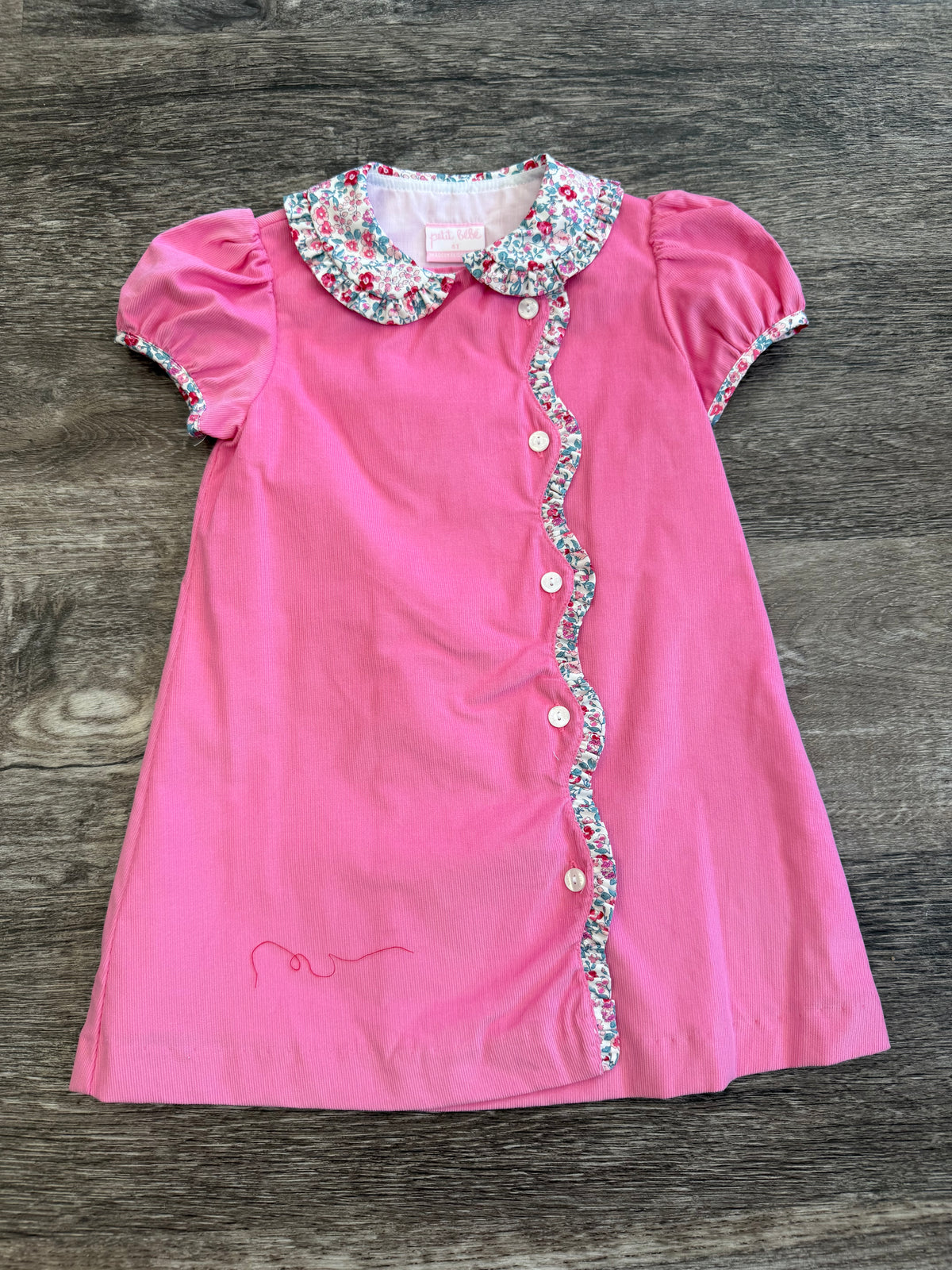 Amelia Pink Corduroy Dress