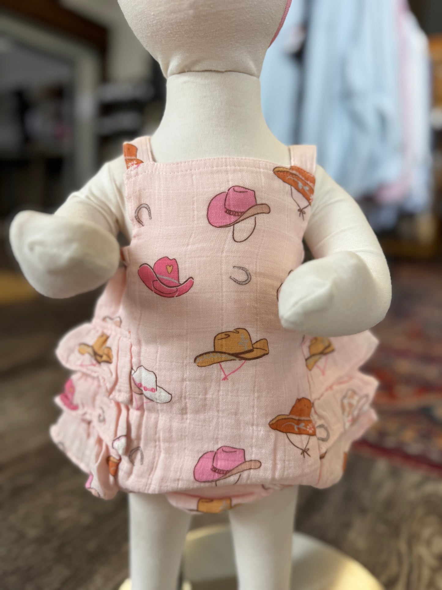 Muslin Sunsuit- Western Pink