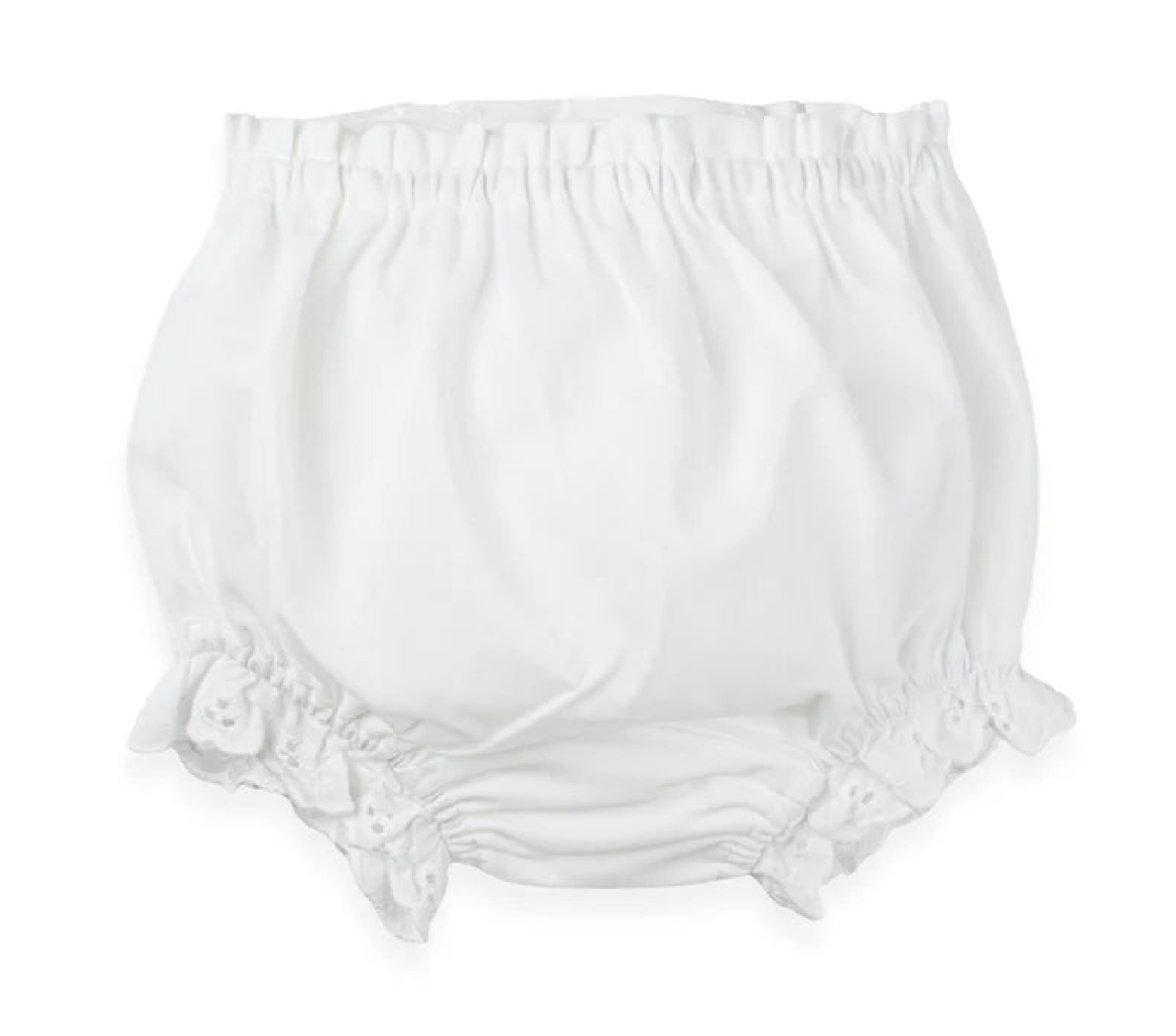 Cotton Eyelet Trim Diaper Cover