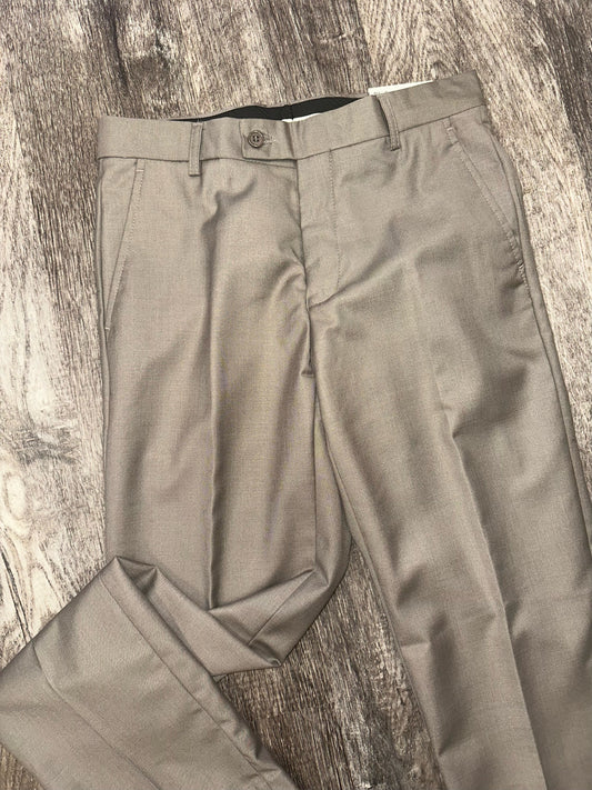 Men’s Taupe Slim Fit Dress Pants