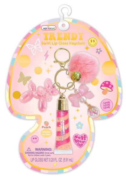 Trendy Lip Gloss w/ Keychain, Good Day