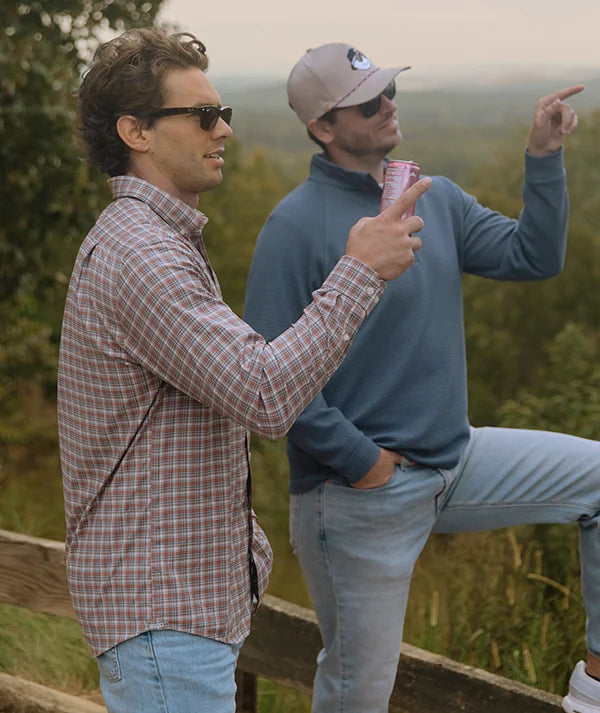 Hawthorne Saddle Plaid Button Down