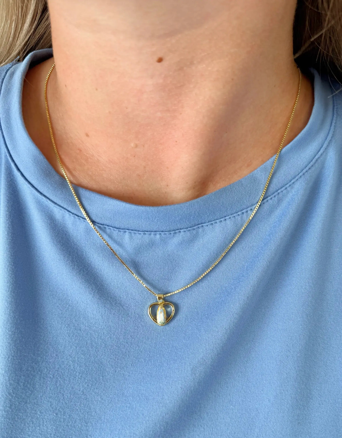 Dainty Mary, Queen Of Our Hearts Necklace