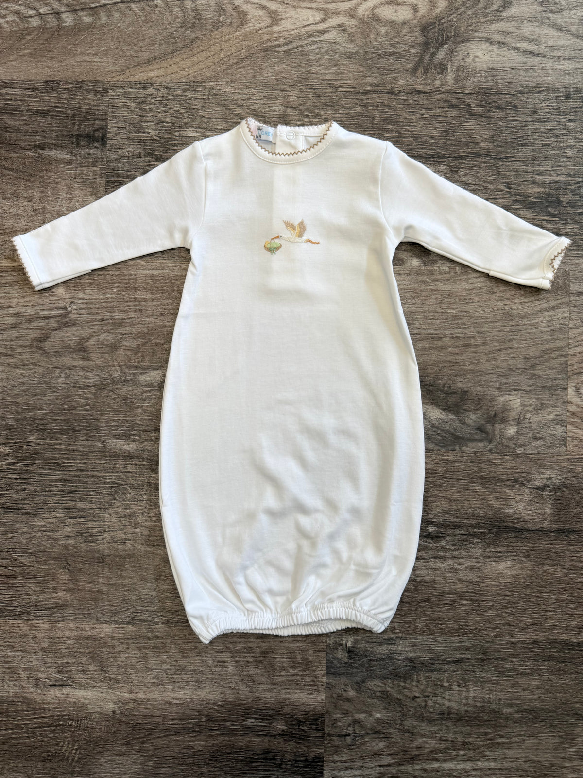 Welcome Baby White Gown