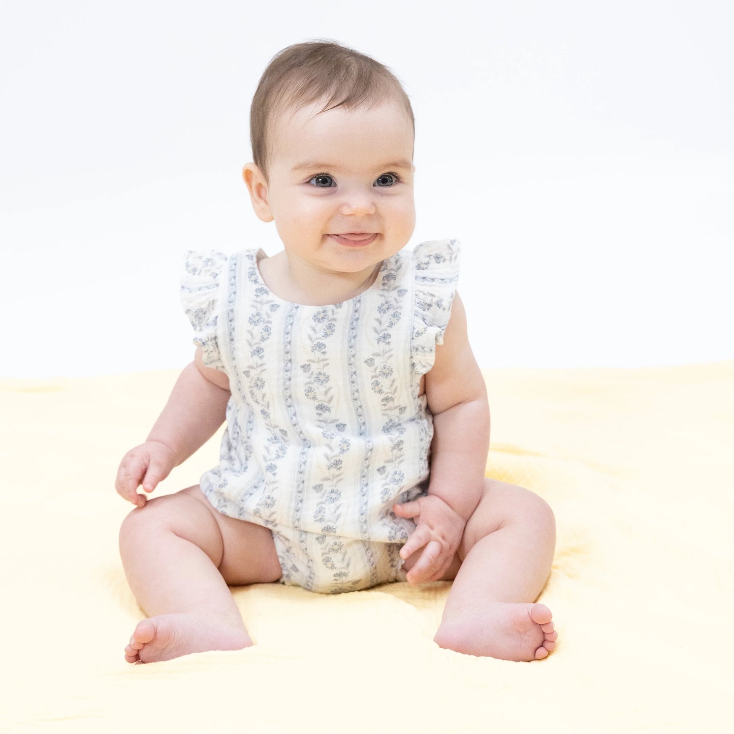 Kimberly Floral Stripe Sunsuit