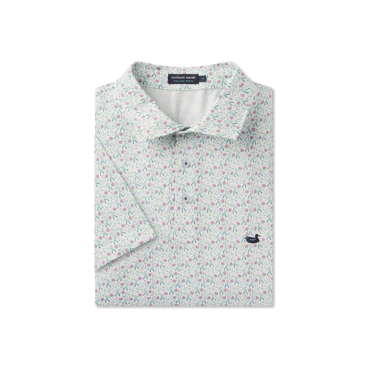 Flyline Performance Polo- Sunday Success White