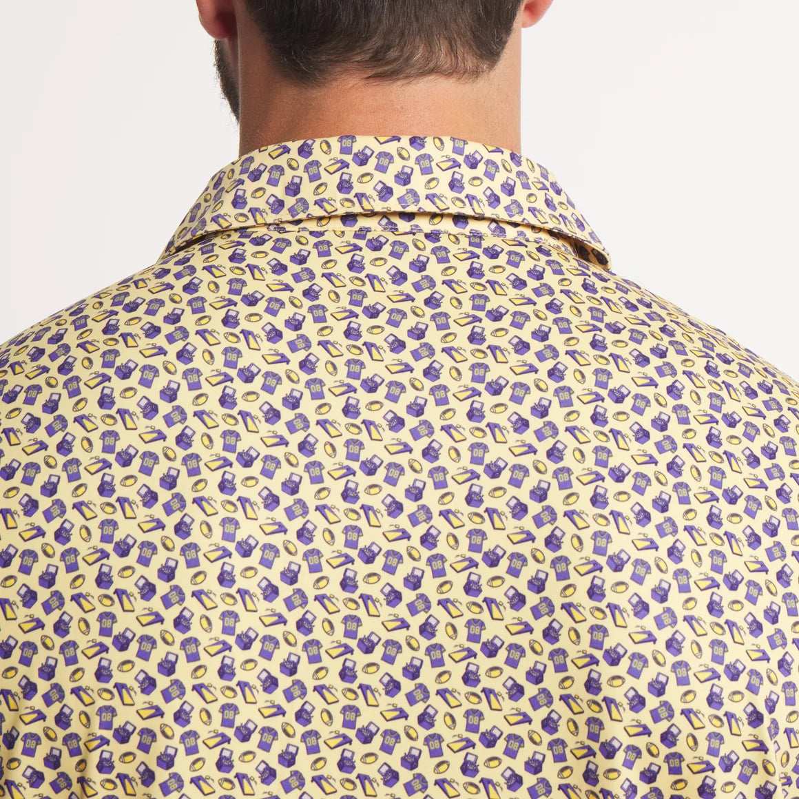 Fall Saturdays LSU Golden Performance Polo