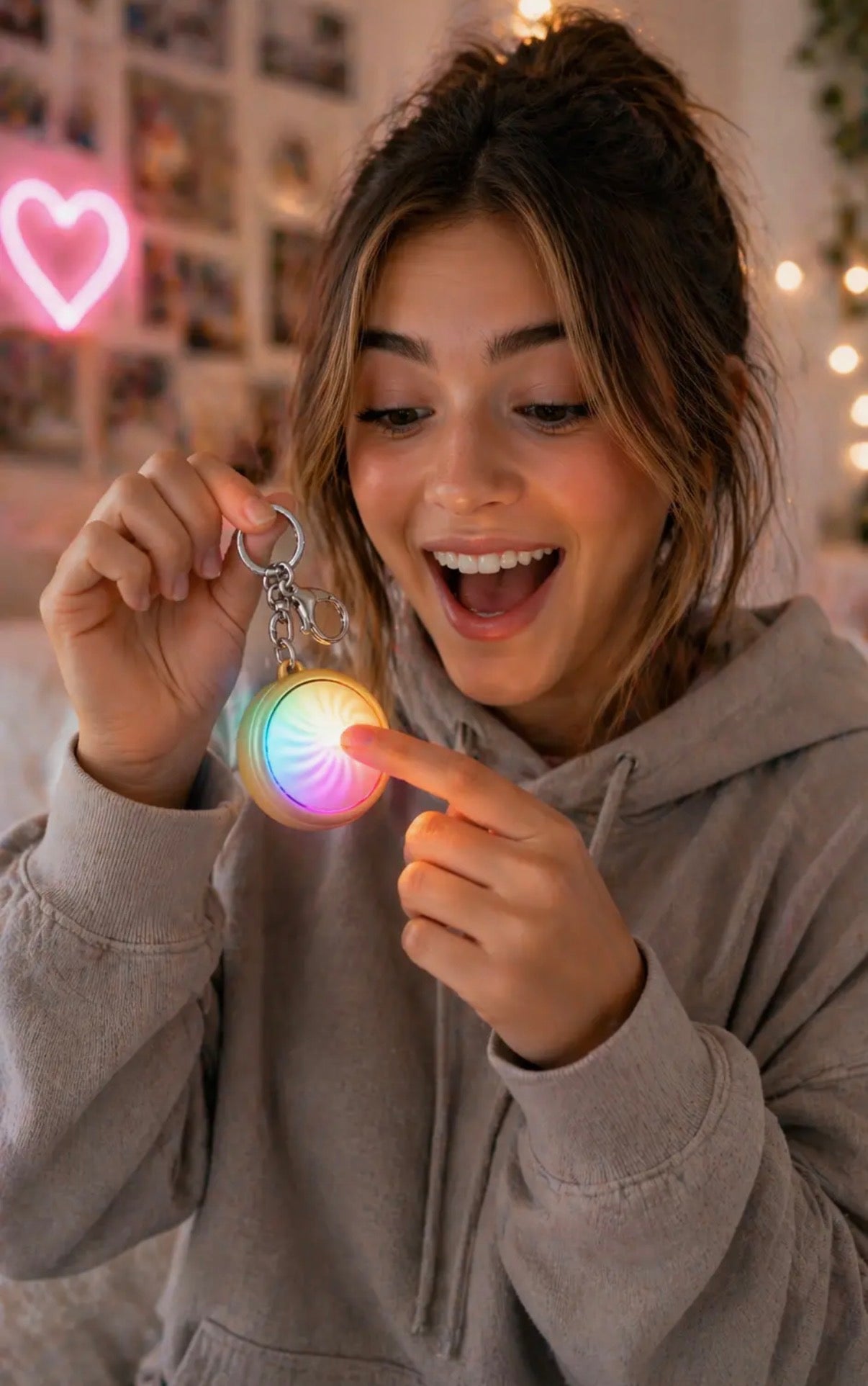 Fun Doh Light-up Click Fidget Keychain