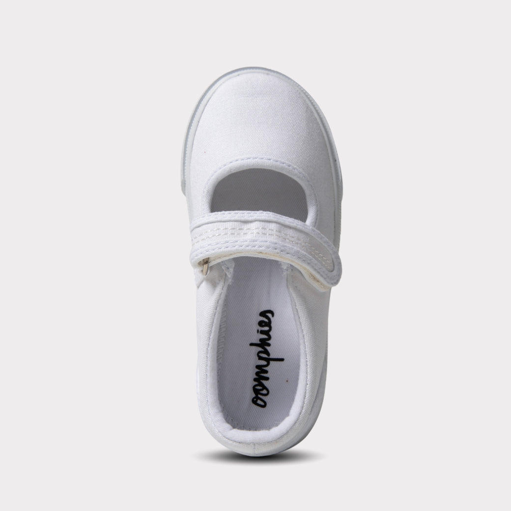 Jamie - White Leather Shoe