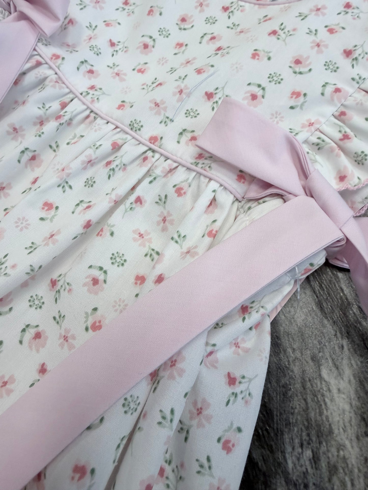 Caroline Pink Floral Romper