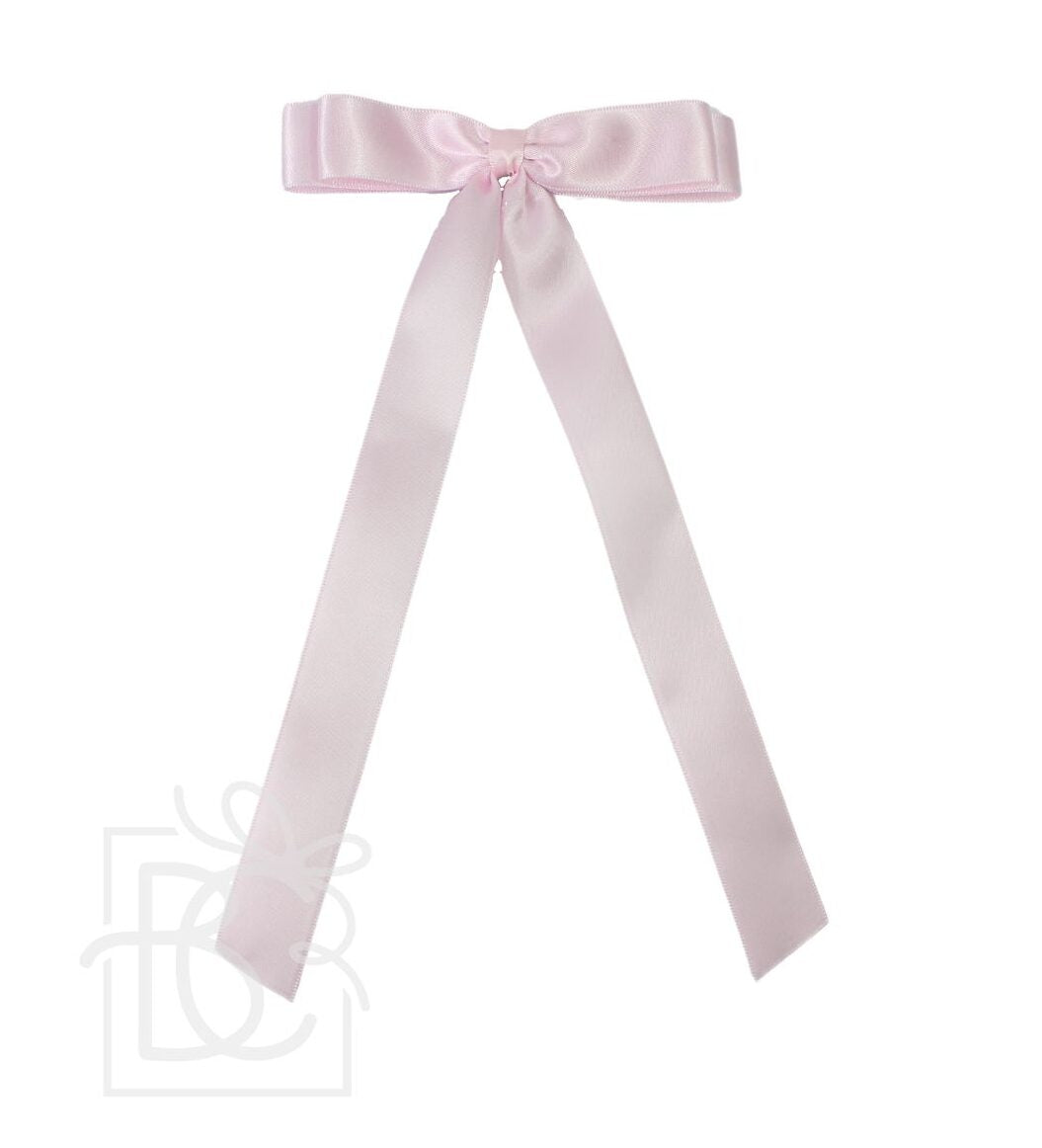 Powder Pink Satin Bow