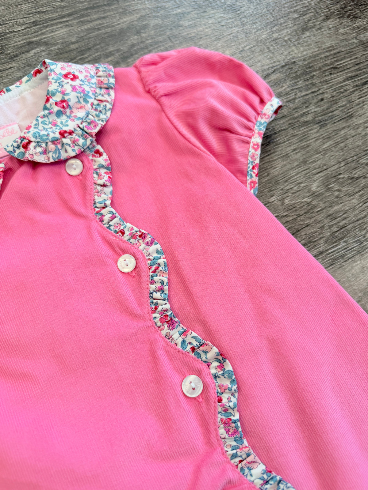 Amelia Pink Corduroy Dress