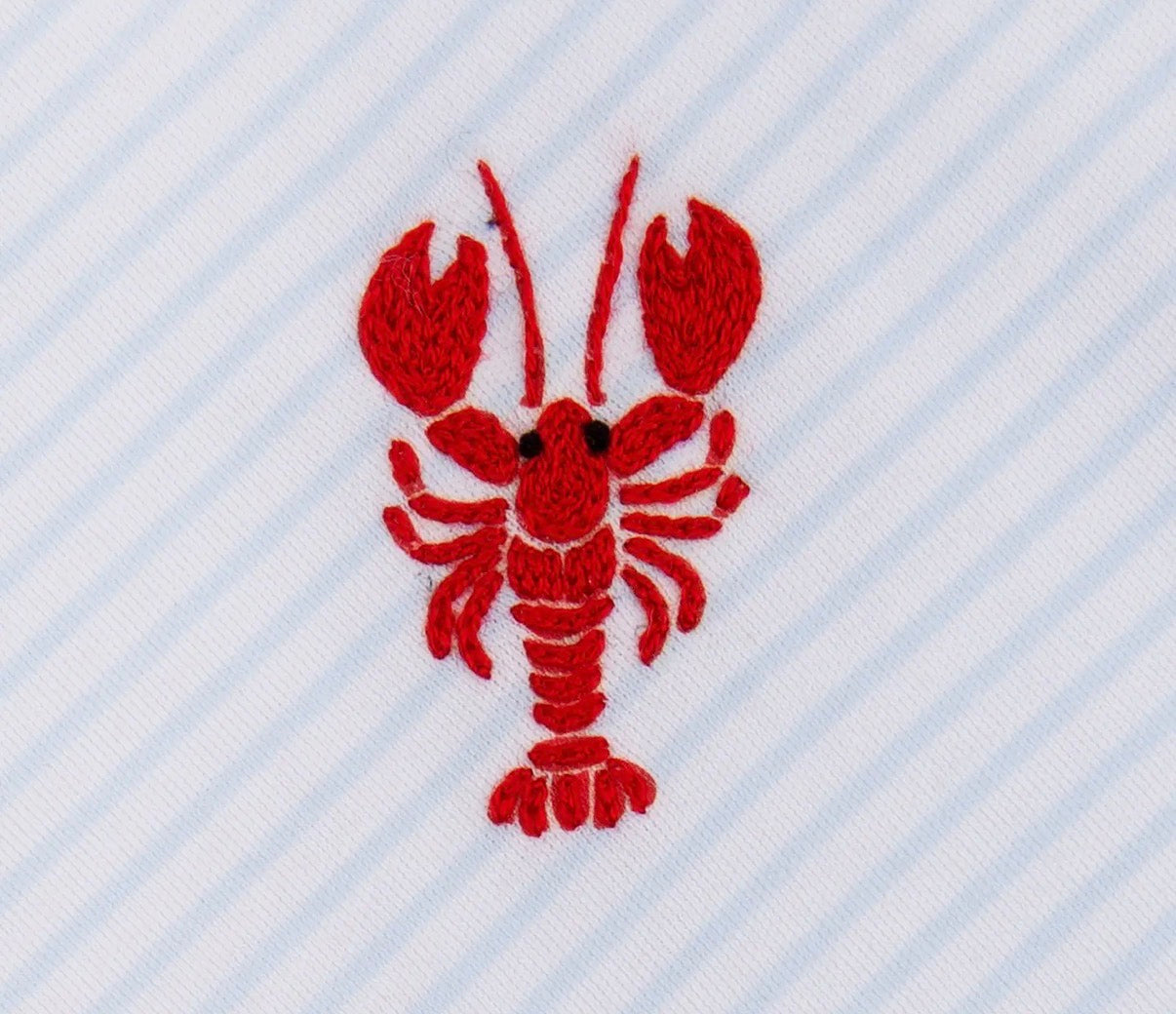 Crawfish Hand Embroidered Footie