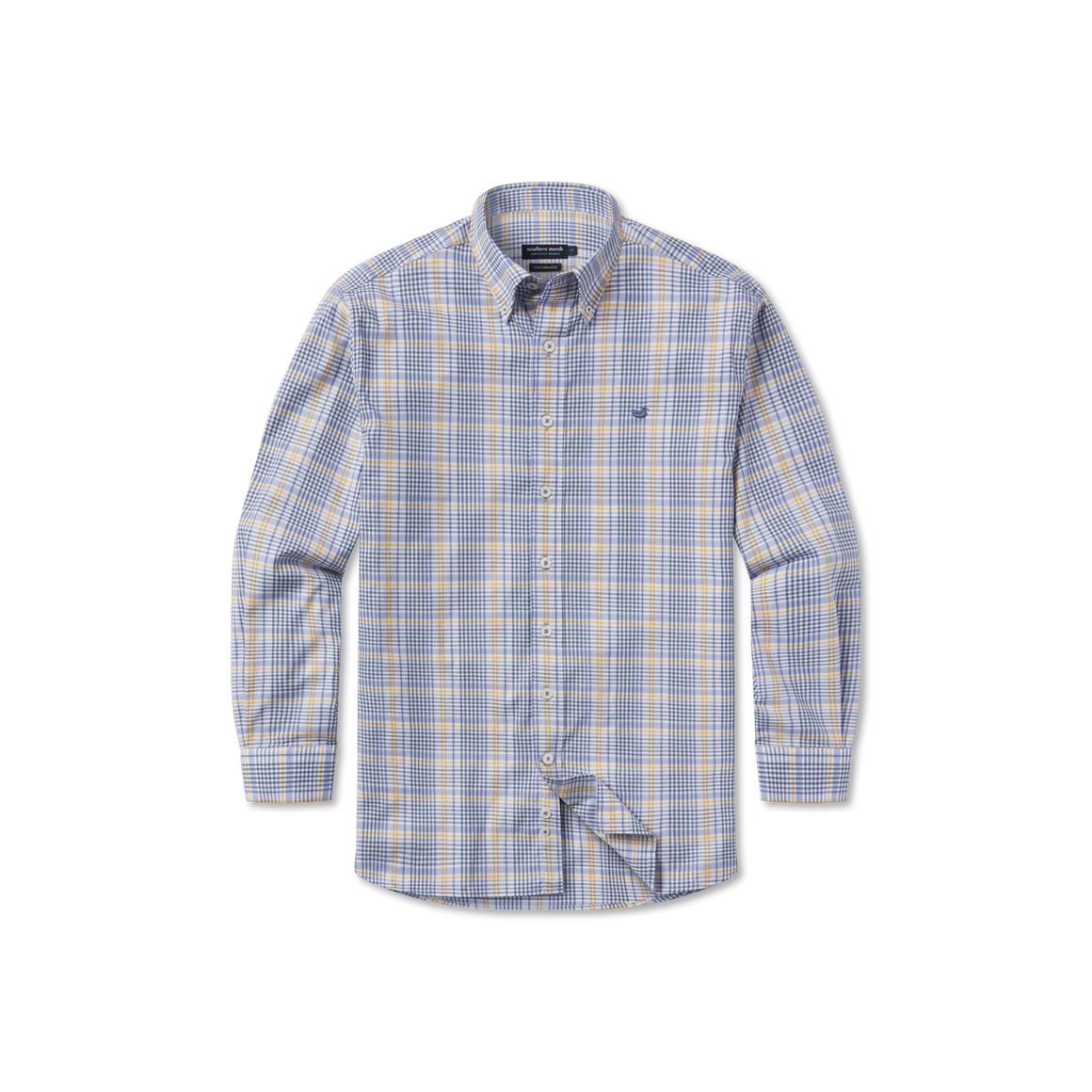 Shores Windowpane - Blue & Fld Khaki