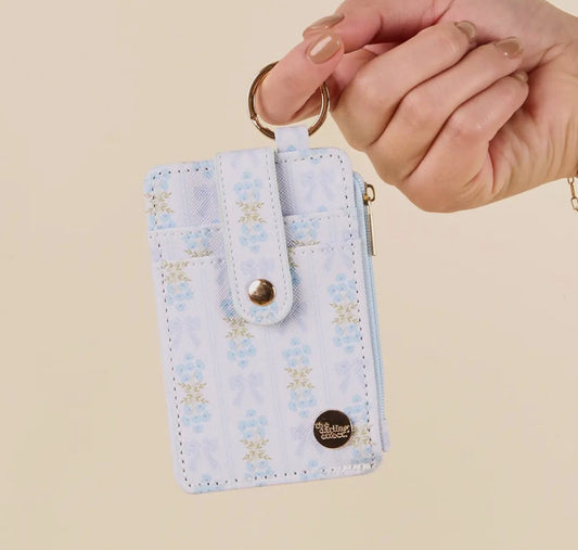 Keychain Wallet- oh so fancy Blue