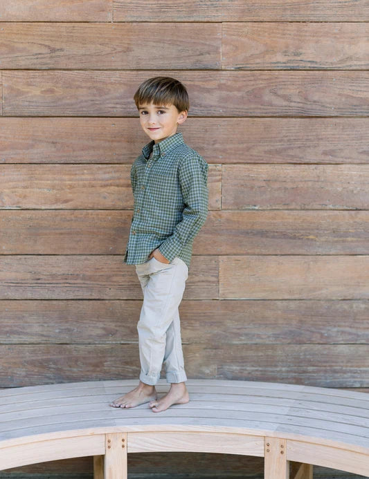 Boys Sportshirt- Cypress Needle