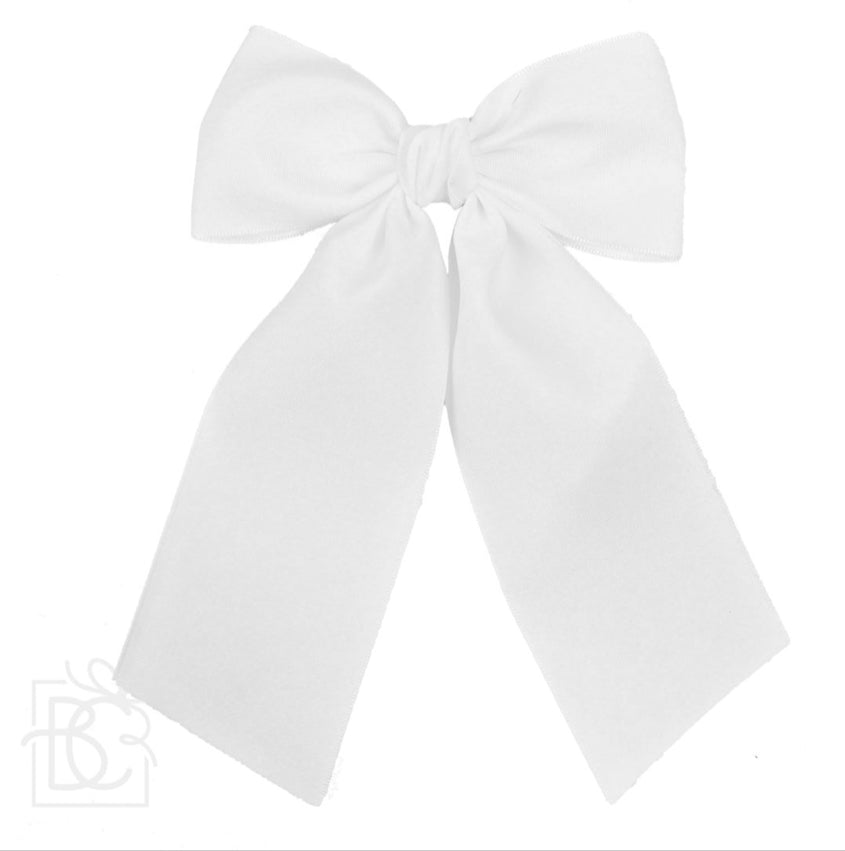 White Satin Bow