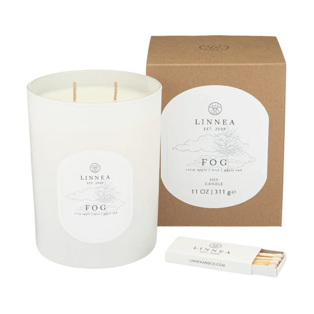 Linnea Large Candle- Fog