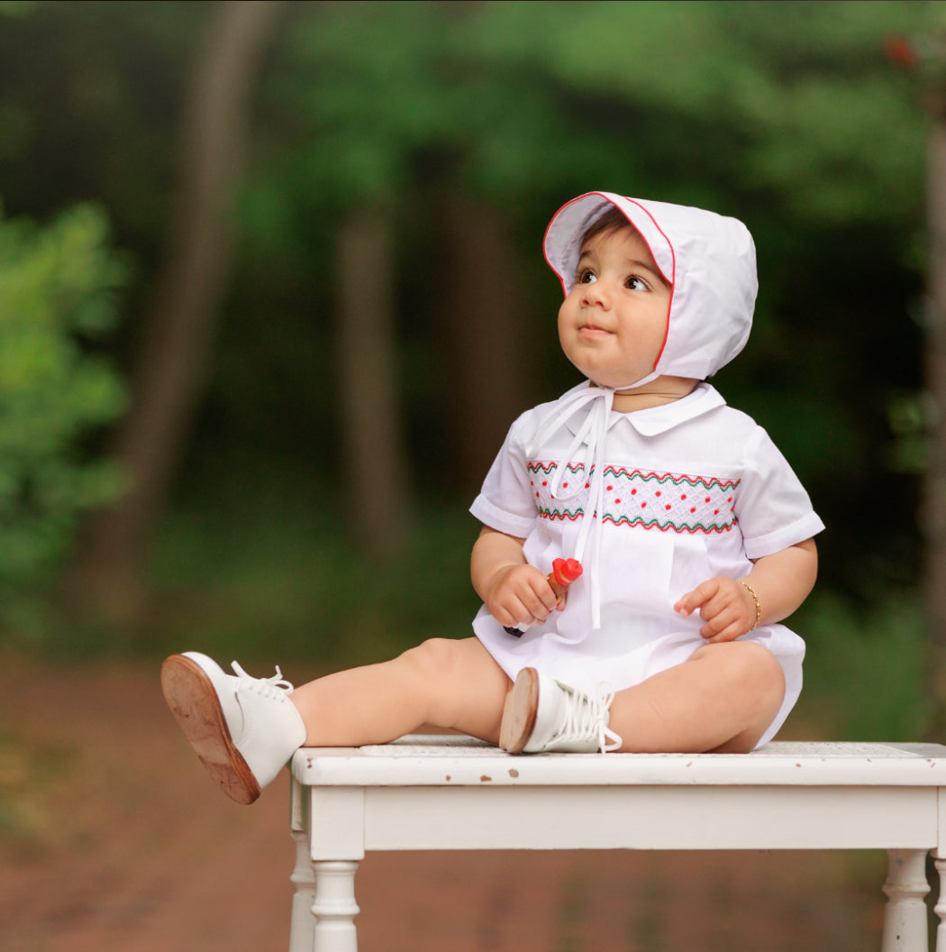 Holiday Wave Smocked Romper