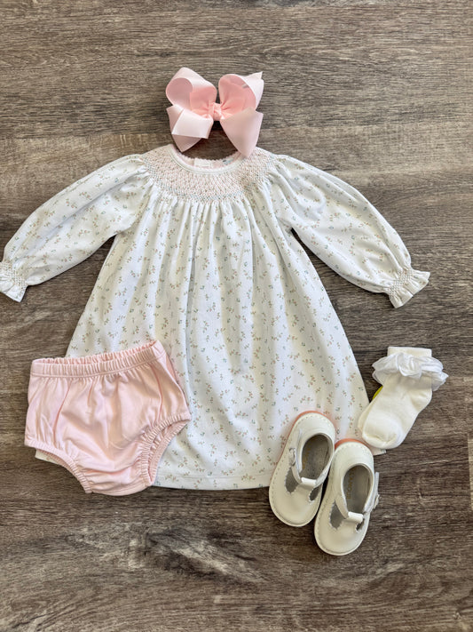 Chiara Hand Smock Bishop Dress