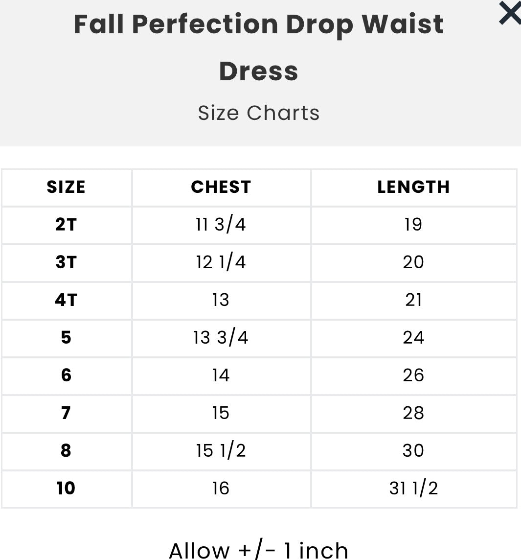 Fall Perfection Drop Waist