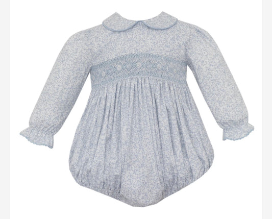 Grace LT Blue Liberty Print LS Bubble