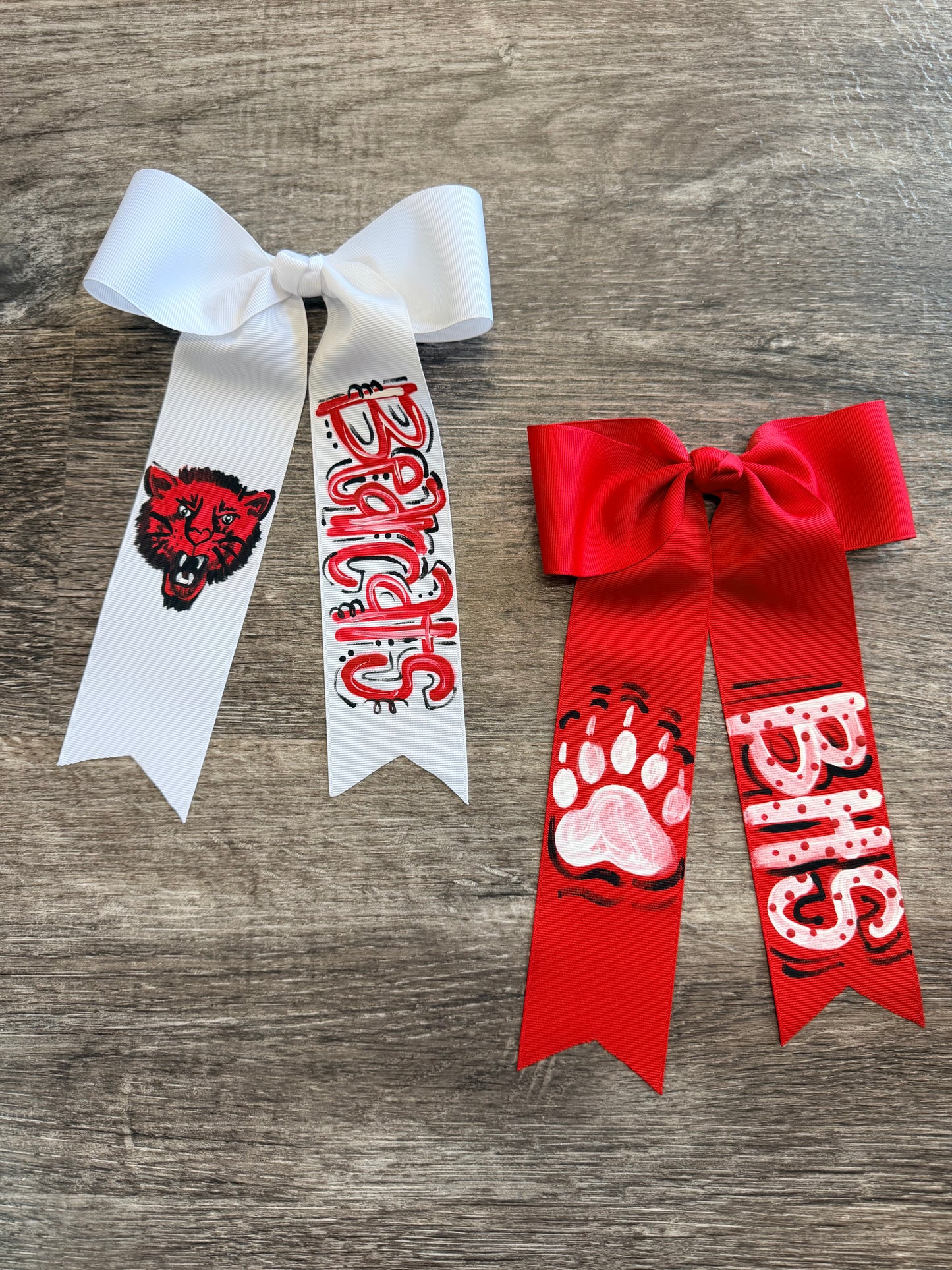 Basile Bearcats Painted Bows