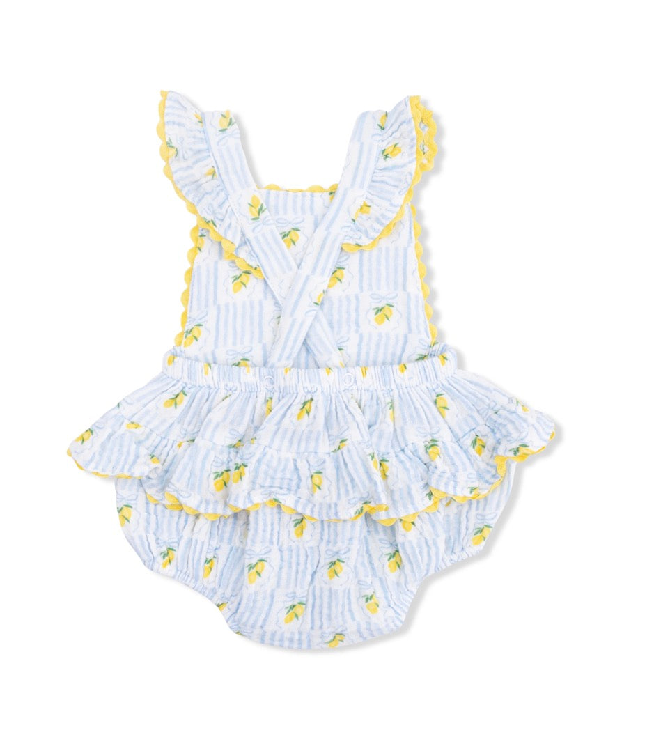 Lovely Lemons Ruffle Sun Suit