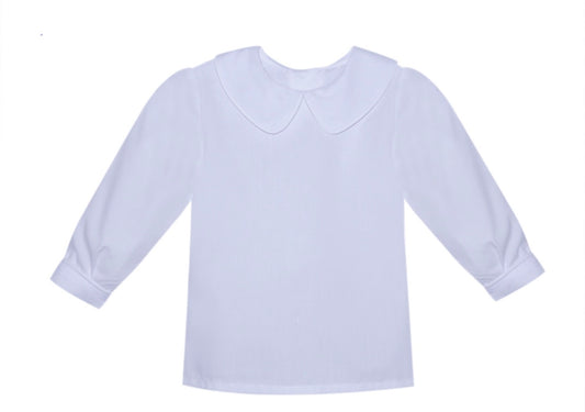 White Piped LS Shirt