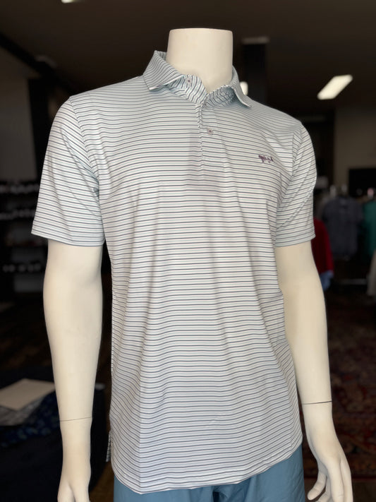 Eventide Stripe Performance Polo