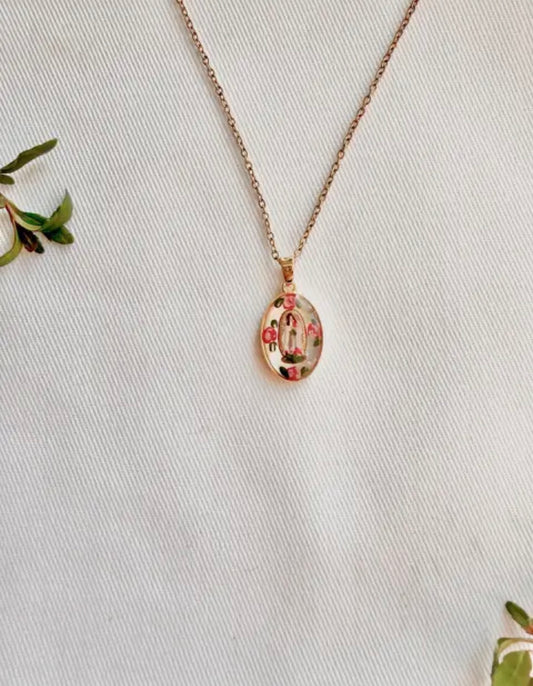 Dainty St. Therese of Lisieux Necklace