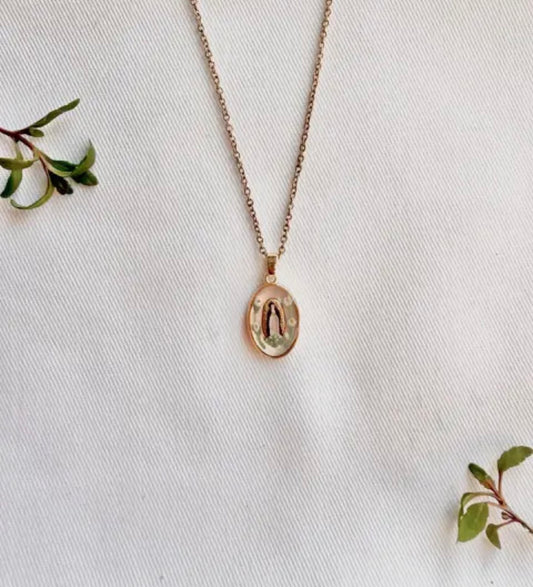 Dainty St. Clara of Assisi Necklace