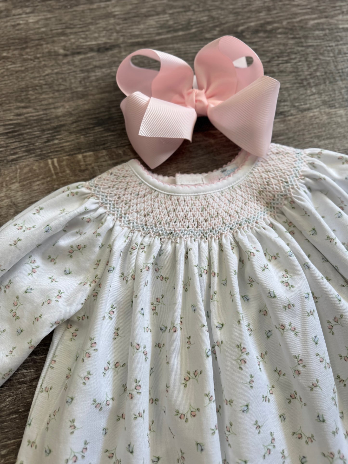 Chiara Hand Smock Bishop Dress
