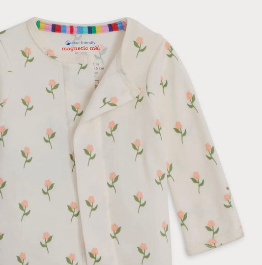 Floral CT Organic Cotton Magnetic Footie