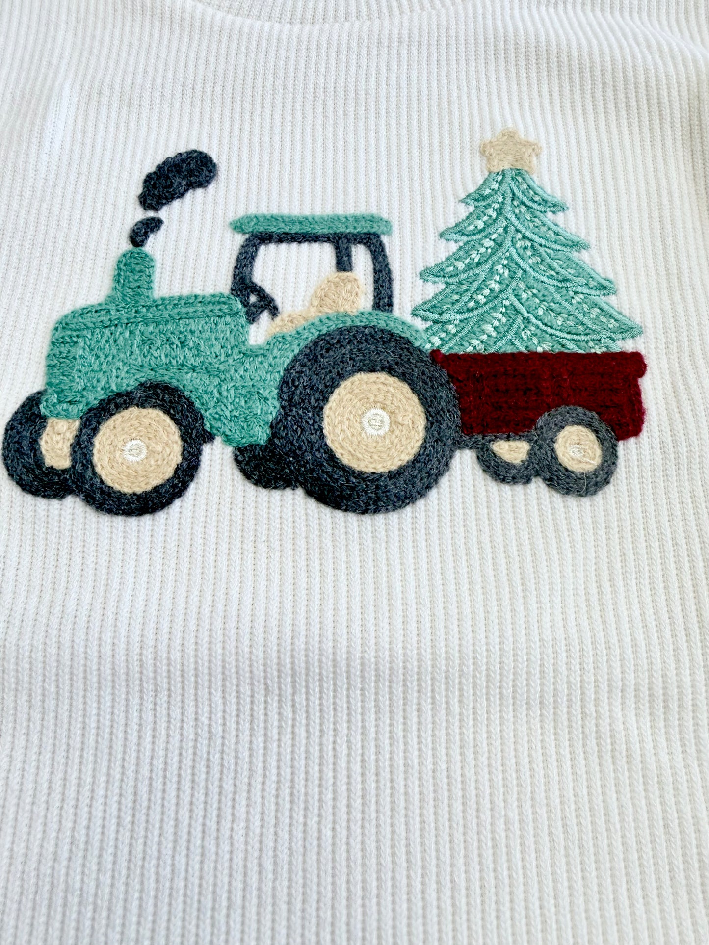 Christmas Tractor Sweater