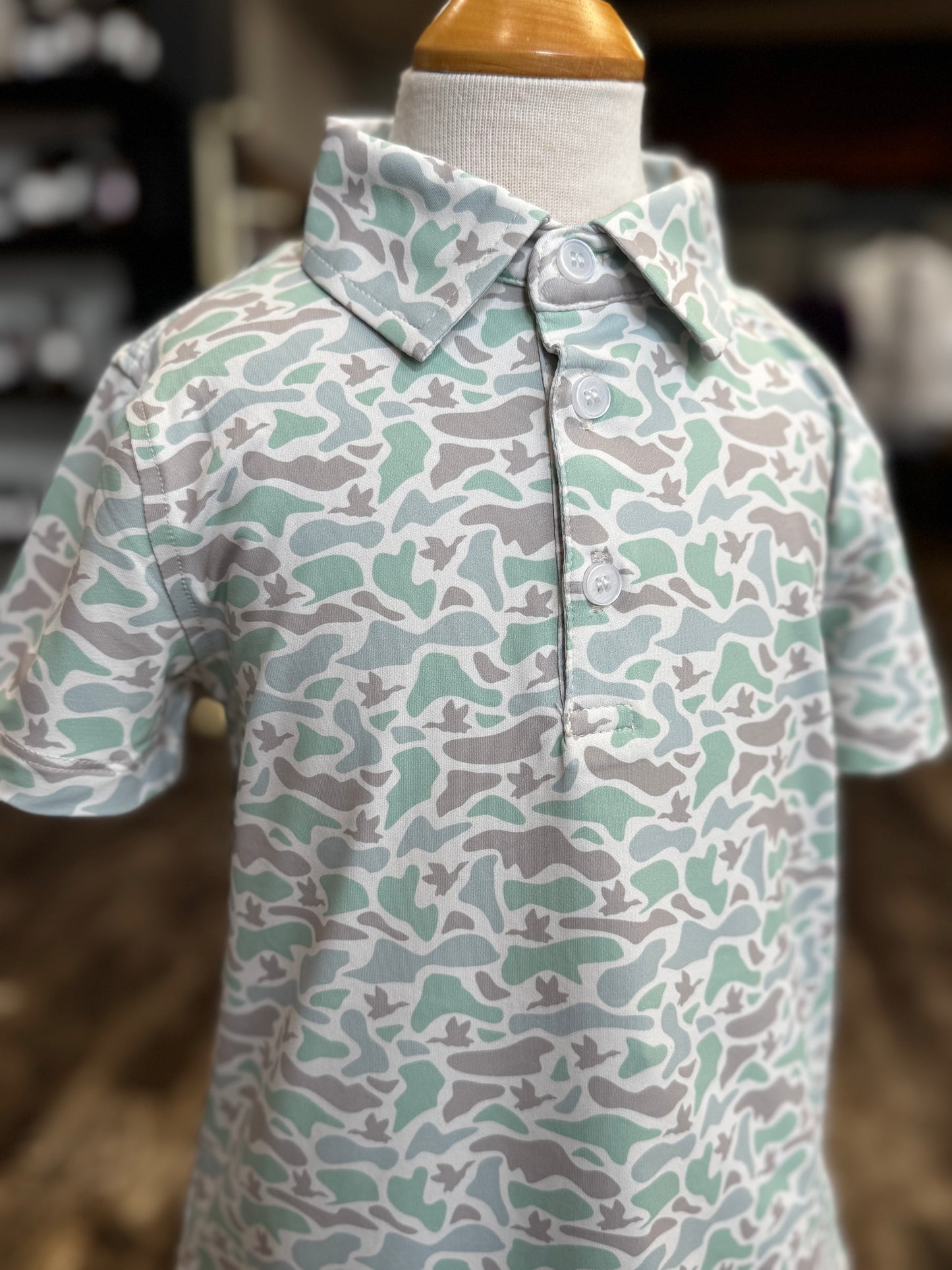 Youth Marsh Camo Polo