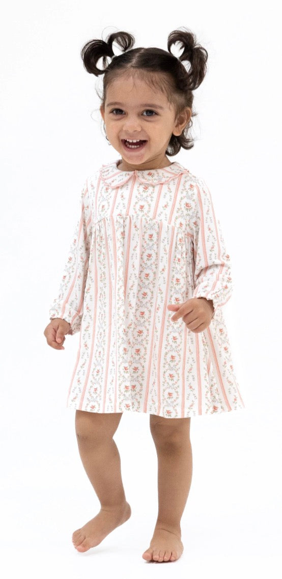 Marnie Rosebud Stripe LS Dress
