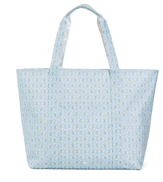 Blue Petite Fleur Jumbo Tote