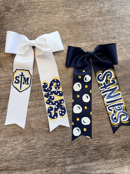 Saints Painted Bows