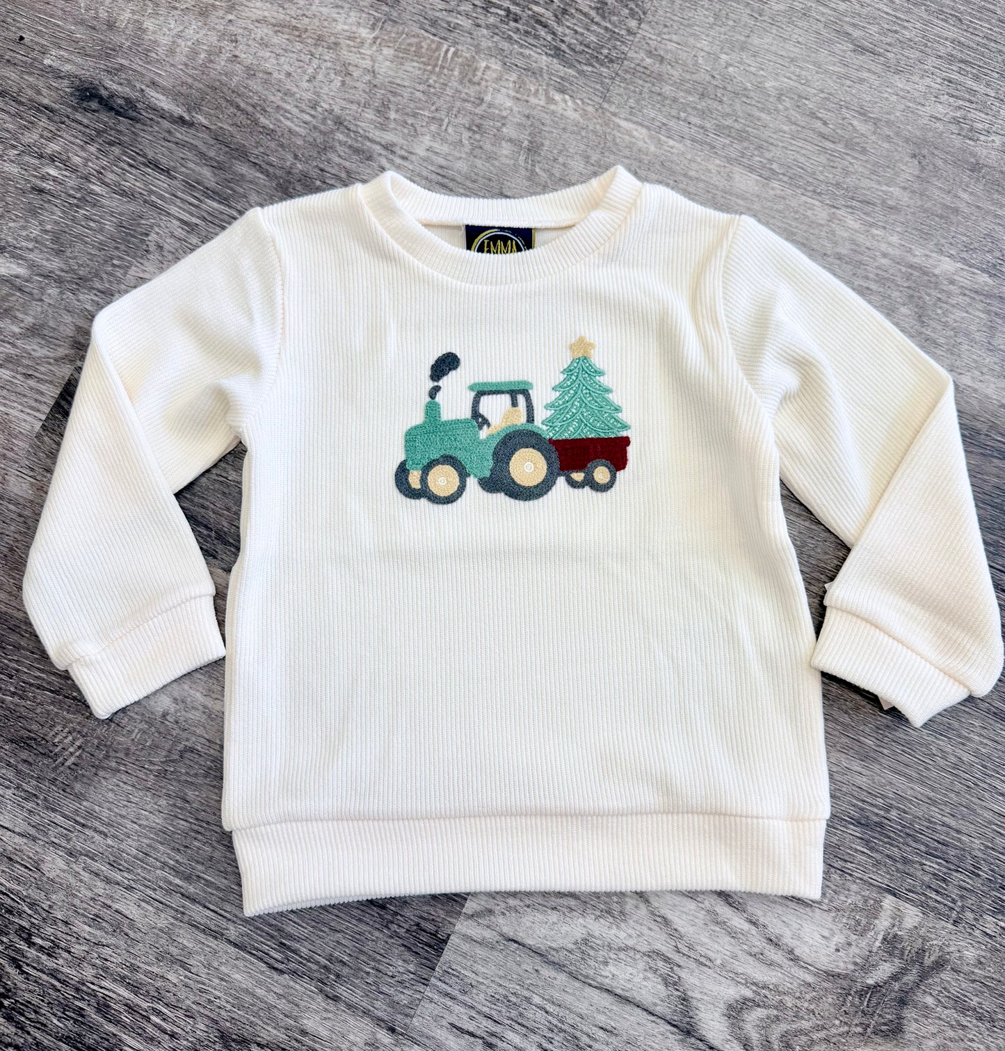 Christmas Tractor Sweater